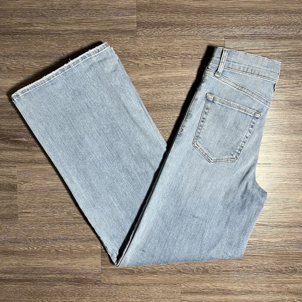 FRAME Le Slim Palazzo Jeans Women's 25 Integrity Blue High Waist Wide Leg EUC